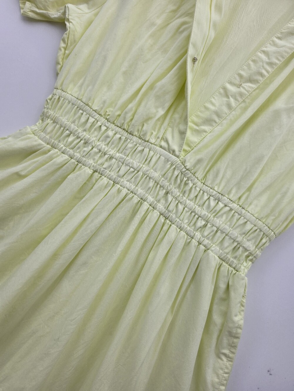 Haute Hippie Style Yellow Short Sleeve Tiered Somerset Maxi Dress - Picture 6 of 10